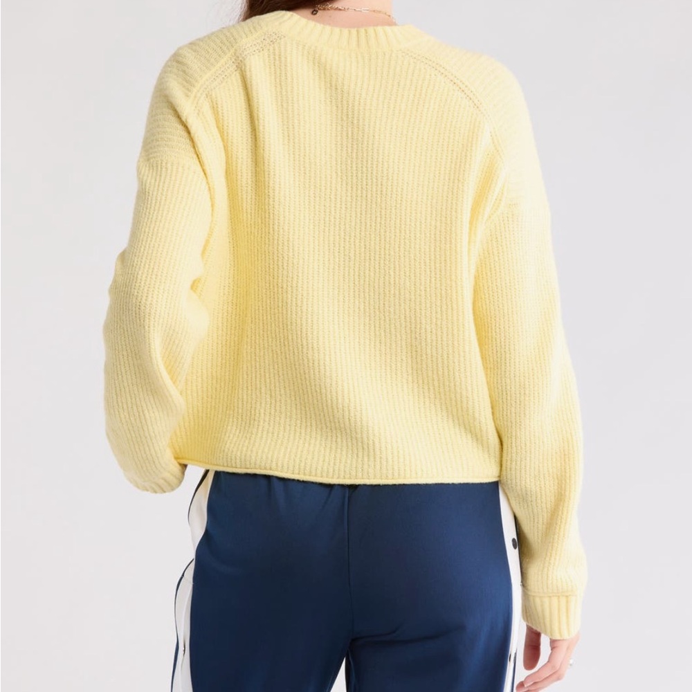 Abound Soft Yellow Crew Neck Sweater - Picture 5 of 7
